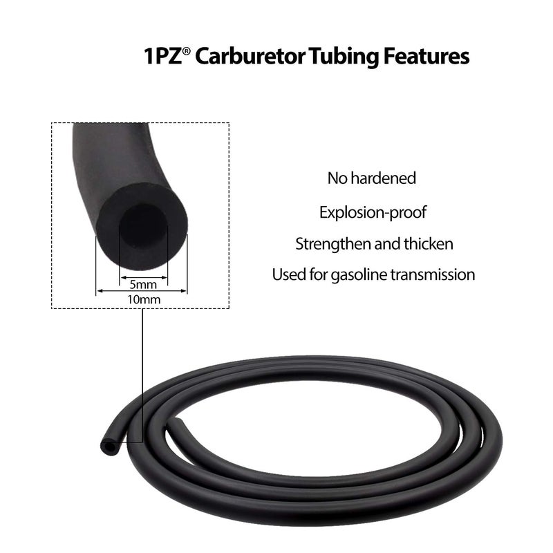 1PZ GL5-C20 3/16 & 1/4 Inch ID Gas Fuel Line Tubing Hose Clamps and Fuel Filter Set for Kawasaki Kohler Briggs & Stratton Small Engines - Image 4